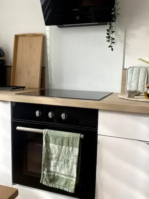 Cuisine ou kitchenette dans l'établissement Le Villebois