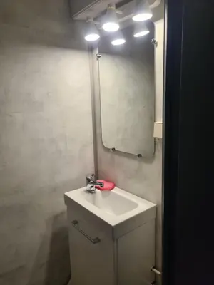 Salle de bains dans l'établissement Gite chez carole