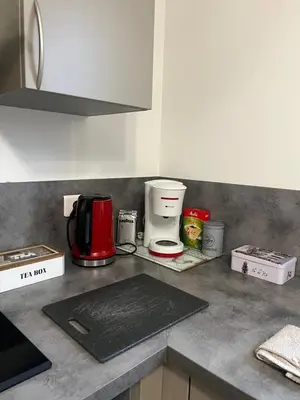 Cuisine ou kitchenette dans l'établissement Maison pour 4 à 8 personnes à 15 min de Disney