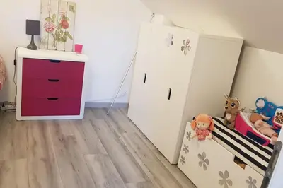 Cuisine ou kitchenette dans l'établissement Maison pour 4 à 8 personnes à 15 min de Disney