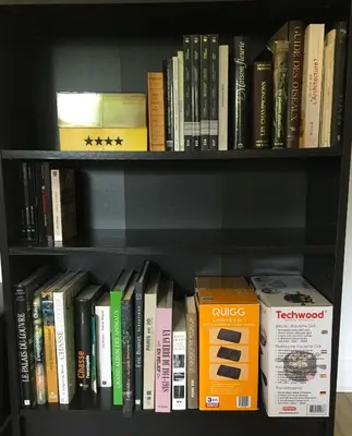Bibliothèque dans l'appartement