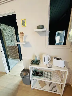 Plateau bouilloire dans l'établissement Copines'House