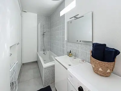 Salle de bains dans l'établissement Le Antoinette