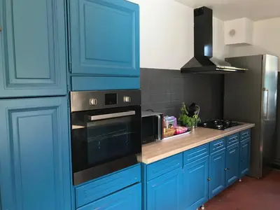 Cuisine ou kitchenette dans l'établissement La Grande Carelle