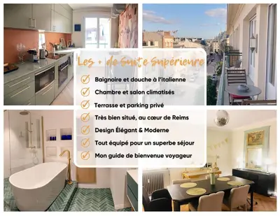 Plan de l'établissement So Guest, suite supérieure hypercentre terrasse
