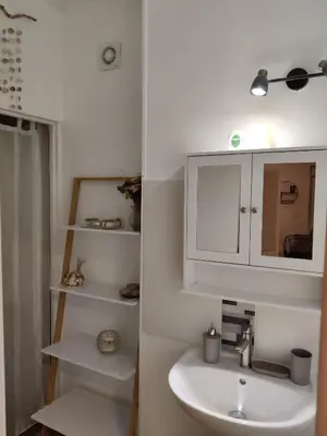 Salle de bains dans l'établissement gite l'olivier 2