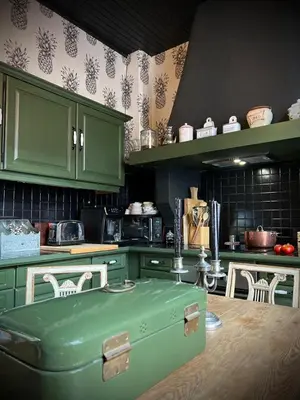 Cuisine ou kitchenette dans l'établissement Ardennes Manoir Blossom