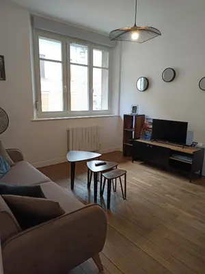 Télévision ou salle de divertissement dans l'établissement Appartements Turquoise 2 pers - L'Artdu'Net -