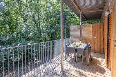 Balcon ou terrasse dans l'établissement Les Charmes C23A - Le Val Joly