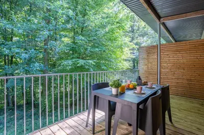Balcon ou terrasse dans l'établissement Les Charmes C40A - Le Val Joly