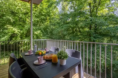 Balcon ou terrasse dans l'établissement Les Charmes C38 - Le Val Joly