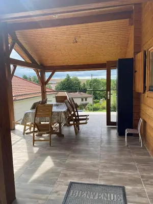 Balcon ou terrasse dans l'établissement Chalet