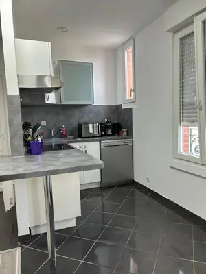 Cuisine ou kitchenette dans l'établissement Au Coin Champenois Epernay