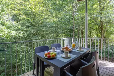 Balcon ou terrasse dans l'établissement Le Sureau Noir S23B - Le Val Joly