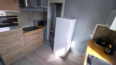 Cuisine ou kitchenette dans l'établissement La maison de la paix