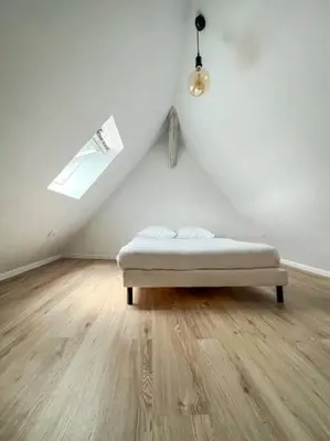 Un ou plusieurs lits dans un hébergement de l'établissement COPENHAGUE- Cathédrale, Maison du XVI siècle