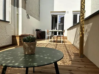 Balcon ou terrasse dans l'établissement Voie des Sacres - Cathédrale de Reims