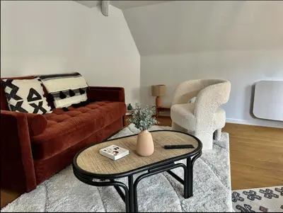 Coin salon dans l'établissement Eucalyptus - Reims