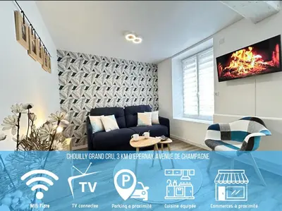 Télévision ou salle de divertissement dans l'établissement Le Meunier