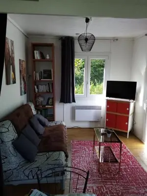 Télévision ou salle de divertissement dans l'établissement Chalet de l amitié