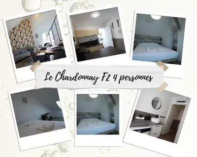 Un ou plusieurs lits dans un hébergement de l'établissement Le Chardonnay