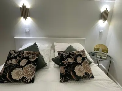 Un ou plusieurs lits dans un hébergement de l'établissement Appartement au TOP ! Le pétillant Leclerc - Place d'Erlon - Hyper-centre ville - Gare