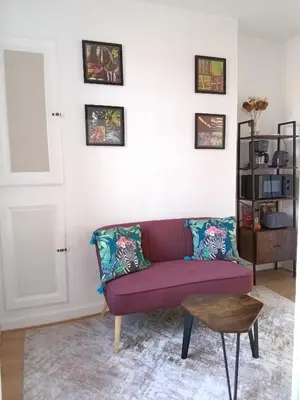 Coin salon dans l'établissement Appartement au cœur du patrimoine sézannais