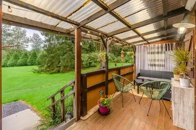 Balcon ou terrasse dans l'établissement Rêves au Chalet - Maisonnette