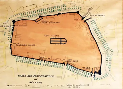 Plan de l'établissement Appartement au cœur de la Petite Cité de Caractère