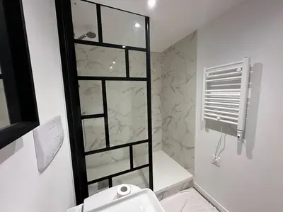 Salle de bains dans l'établissement Libergier- Maisonnette cathédrale