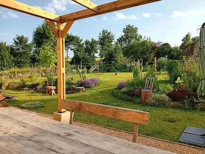 Jardin de l'établissement Grain d'orge et cornouiller