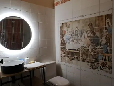 Salle de bains dans l'établissement Les visages des Tournelles
