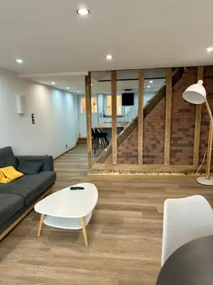 Coin salon dans l'établissement le Gite des lavandières