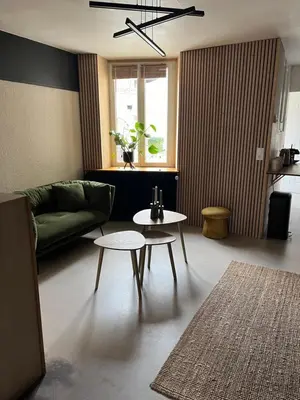 Coin salon dans l'établissement Spa, sauna détente #caurel