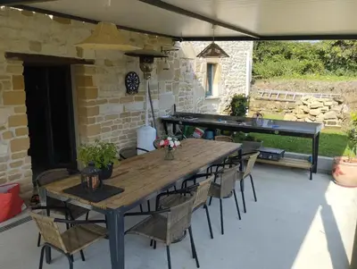 Terrasse ou espace extérieur de l'établissement Chambre à la Campagne