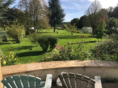 Jardin de l'établissement Chez Manon et Martin - Chambre à la campagne avec Spa extérieur