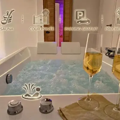 Ô Sacrée Détente de Reims -Spa privatif - Proche de la gare & centre ville