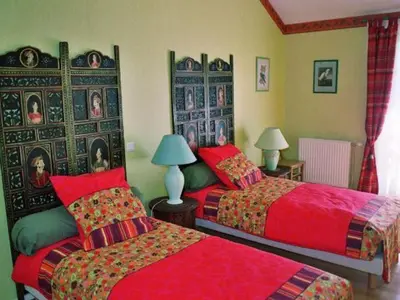 Un ou plusieurs lits dans un hébergement de l'établissement Chambres cosy au cœur de la forêt d'Argonne - FR-1-585-139