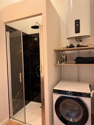 Cuisine ou kitchenette dans l'établissement Appartement Jéroboam
