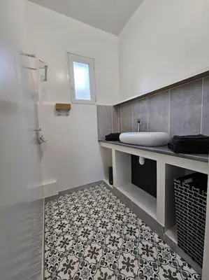Cuisine ou kitchenette dans l'établissement Chez Ludovic et Laëtitia