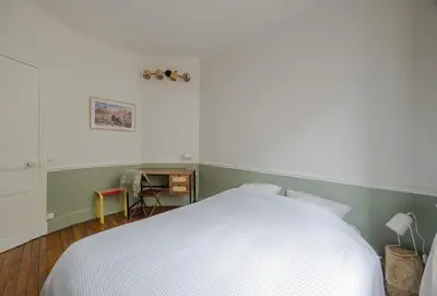 Un ou plusieurs lits dans un hébergement de l'établissement Appart 2 chambres I charmant & cosy I hyper-centre