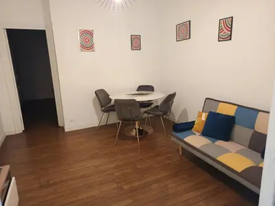 Coin salon dans l'établissement Appartement Saphir 2-4 pers - L' Artdu'Net -