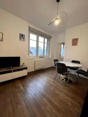 Coin salon dans l'établissement Appartement Saphir 2-4 pers - L' Artdu'Net -