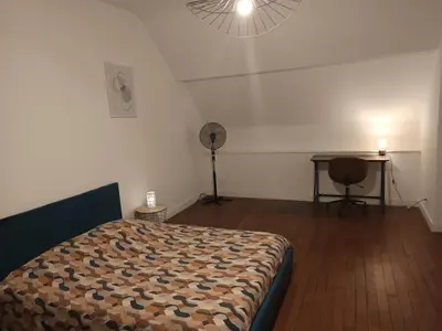 Un ou plusieurs lits dans un hébergement de l'établissement Appartement Saphir 2-4 pers - L' Artdu'Net -