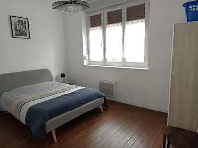Un ou plusieurs lits dans un hébergement de l'établissement Appartement Diamant 2 pers - L'Artdu'Net -
