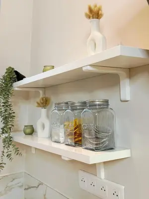 Cuisine ou kitchenette dans l'établissement Nest in Heart of Épernay