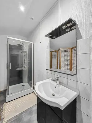 Salle de bains dans l'établissement Cachette Champenoise - Downtown, Wifi , 2 pers