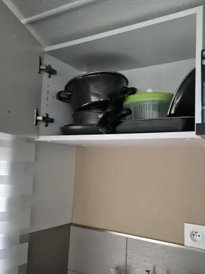 Cuisine ou kitchenette dans l'établissement Mobil-Home N 48