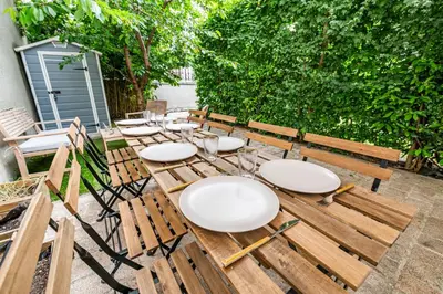 Jardin de l'établissement Loft urbain avec jardin privé en hyper centre