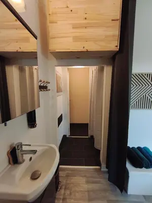Salle de bains dans l'établissement Agréable appartement 